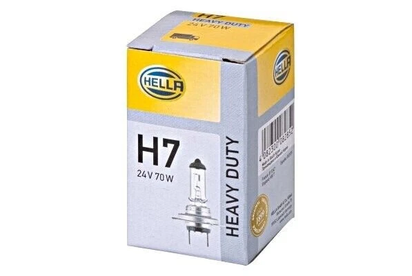 10x Hella H7 24V Heavy Duty Headlamp BULB 70W Pack of 10 Bulbs - Image 1 of 2