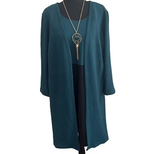 Vestido Studio One New York para mujer pequeño sin mangas adjunto manga larga plumero - Imagen 1 de 14