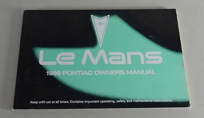 Manuale Dell'Utente / Guida Pontiac Le Mans Anno 1989 - Immagine 1 di 2
