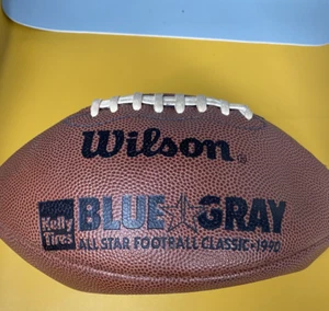 VTG CFB 1990 Blue Gray All Star Classic Football Wilson Duke Shannon Sharpe - Picture 1 of 5