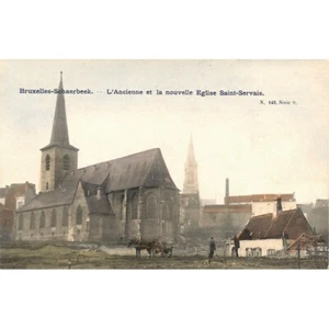 Schaerbeek - L'ancienne et la nouvelle Eglise Saint-Servais. - Picture 1 of 2