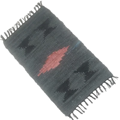 Alfombra de cuero ignífuga verde oscuro 24x36 pulgadas (60x90 cm) - Acento rústico resistente al calor Foto 1 de 4