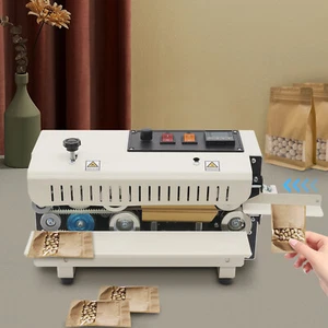 Selladora de Banda Continua Automática 600W Horizontal Máquina Selladora de Bolsas LED 110V - Imagen 1 de 13