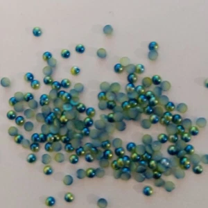 400pcs tiny 3mm Cornflower Blue Gradient Pearl Cabochons Half Round Flatback AUS - Picture 1 of 2
