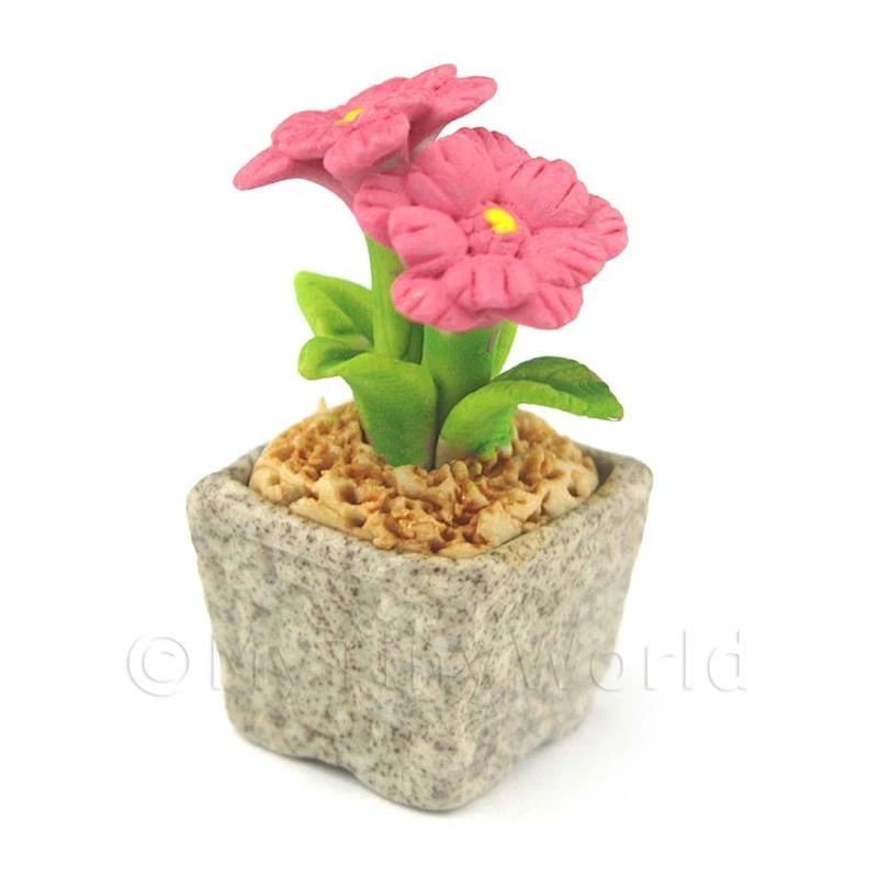 Miniatura Fatto a Mano Rosa Colorato Ceramica Fiori - Immagine 1 di 1