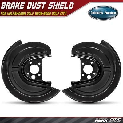 2x Protector antipolvo de freno trasero derecho y derecho para Volkswagen Golf 2002-2006 Golf City 2007 Foto 1 de 4