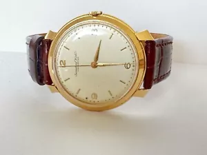 Mens IWC Schaffhausen 18k Rose Gold 37mm Manual Watch 1960s Vintage RA326 - Picture 1 of 7