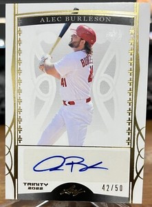 2022 Leaf Trinity Alec Burleson Auto Gold St. Louis Cardinals #42/50