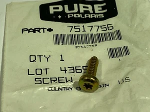 QTY 6 New OEM Polaris Screw 7517756 - Bild 1 von 1