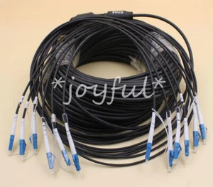 50M LC-LC UPC SM 6 Strand Armored Field TPU Optical Patch Cord Optical Jumper - Afbeelding 1 van 1