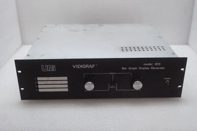 Generador de pantalla de gráficos de barras Urei Vidigraf 970 unidad rara Foto 1 de 4
