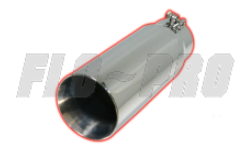 FLO PRO ST538N PUNTA DIÉSEL PULIDO ACERO INOXIDABLE ATORNILLADO 4" ENTRADA 5" SALIDA 13" LARGO Foto 1 de 1