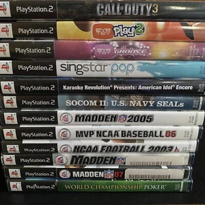 PS2 12 Game Lot Bundle Sony Playstation 2 - 12 Games Total - - Picture 1 of 12