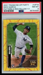 2021 Topps Transcendent VIP Party #VIP-18 Deivi Garcia RC 1/1 PSA 8 MN-MT - Bild 1 von 2