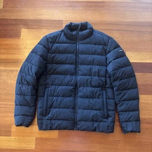 CALVIN KLEIN Quilted Puffer Black Jacket Size M Sorona Aura - Picture 1 of 6