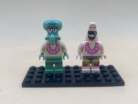 LEGO SpongeBob Squidward Patrick Pink Lei bob035 bob037 3818 2012 - MA