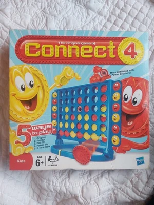 Connect 4 Board Game 4 in a Row Game - 5 Ways To Play (2009) HASBRO KIDS - Image 1 of 4