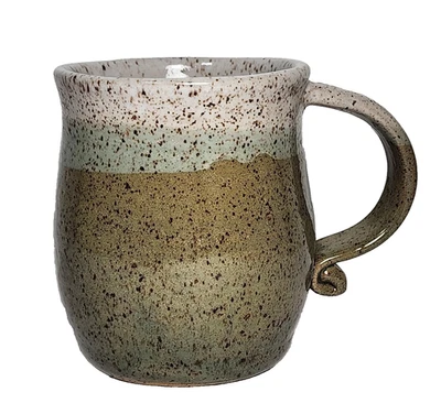Handcrafted Studio Art Pottery Stoneware Coffee Tea Mug Earthy Tones Speckled - Image 1 of 4
