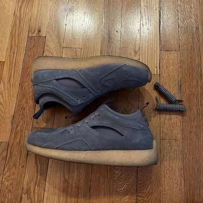 Amostra rara Clarks Breacon tamanho 11 Ronnie Fieg 8th Street azul cinza camurça - Imagem 1 de 4