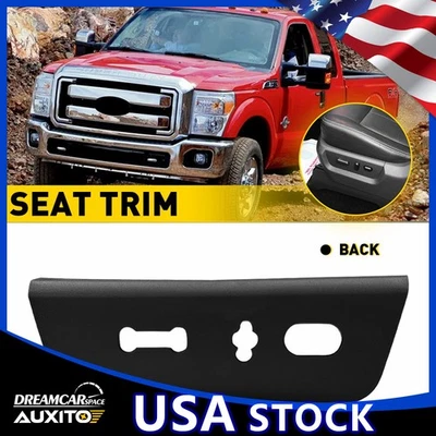 NUEVO 2011-16 para Ford F-Super Duty asiento del conductor delantero ajuste bisel moldura negro Foto 1 de 4