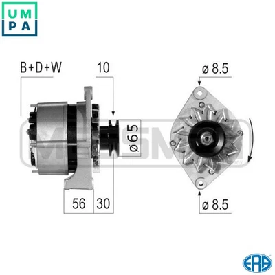 ALTERNATOR 210722A FOR VAUXHALL CARLTON/Mk/III ASTRAMAX FRONTERA CALIBRA  OPEL - Image 1 of 4