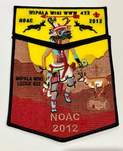 Boy Scout OA WIPALA WIKI LODGE 432 BSA Grand Canyon Council 2012 NOAC 2 parches - Imagen 1 de 2