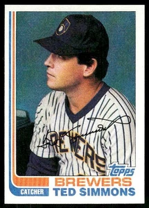 1982 Topps Ted Simmons #150 Milwaukee Brewers B - Picture 1 of 2