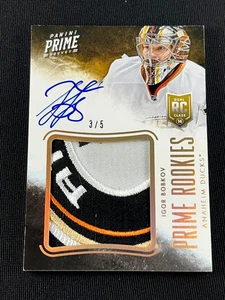 2013-14 PANINI PRIME IGOR BOBKOV ROOKIE JUMBO PATCH AUTO #ED 3/5 - Picture 1 of 2