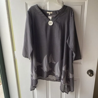 全新 Indigo Soul Sheer Beach Coverup 2XL — 第 1/4 张图片