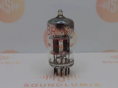 1x Brimar ECC81 Placas Negras Cuadrado Getter Etiqueta Roja - Rochester 1954 - Nuevo de Lote Antiguo Foto 1 de 4