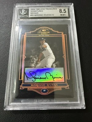 2004 Timeless Treasures Signatures - Мариано Ривера - No10/10 Beckett 8.5 почти как новая + - Изображение 1 из 2