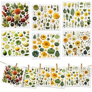 Paños de cocina suecos reutilizables 6 piezas biodegradables con elegante diseño de flores - Imagen 1 de 22