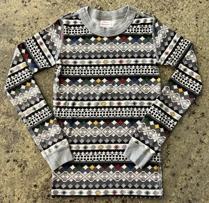 HANNA ANDERSSON BOYS GIRLS STORYTELLER FAIR ISLE CHRISTMAS PAJAMA TOP SIZE 130/8 - Picture 1 of 6