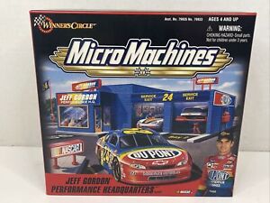 NEW Micro Machines Jeff Gordon Performance Headquarters Playset NASCAR Free Ship