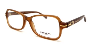 NEW COACH HC 6055 LAUREL 5251 MILKY SADDLE AUTHENTIC EYEGLASSES 52 – 17 – 135 - Picture 1 of 4