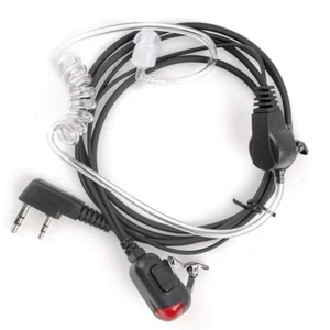 1 * Écouteur Tube Air avec PTT LED Lumière Microphone Port K pour Quansheng Radio A - Photo 1/11