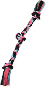 Mammoth Flossy Chews Rope Tug – Premium Cotton-Poly Tug Toy for Dogs – Interacti - Picture 1 of 16