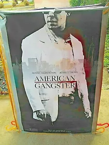 AMERICAN GANGSTER MOVIE 2007 POSTER DA PARETE LOBBY ORIGINALE DUAL FACE 27" X 40" - Foto 1 di 4