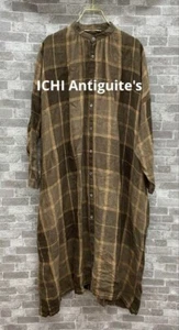 ICHI Antiquites langes Kleid 100% Leinen braun freie Größe Damen gebraucht - Bild 1 von 18