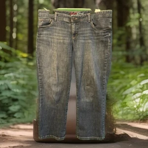 Tommy Hilfiger Damen Gr. 14 Spirt Crop Relaxed Strech Blue Denim Jeans - Bild 1 von 14