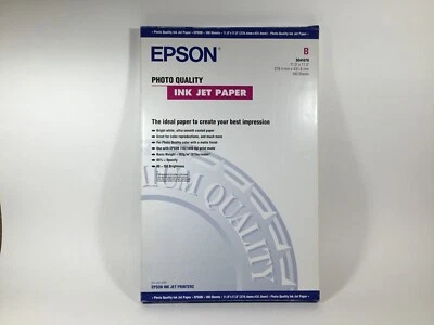  Genuine EPSON Photo Quality Ink Jet Paper 11” x 17” 100 Sheets S041070 Sealed - Image 1 of 2