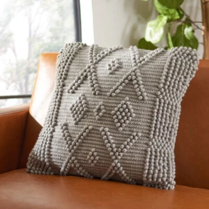 SAFAVIEH Baird Pillow | Grey | - Picture 1 of 3