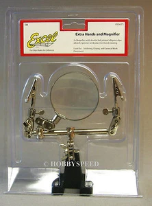 EXCEL DOUBLE CLIP EXTRA HANDS LUPE GLAS Fliegenbinde Modellbausatz EXL55675 NEU - Bild 1 von 6