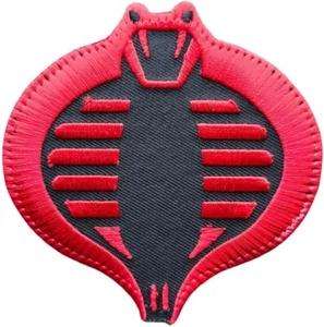 GI JOE COBRA COMMANDO LOGO UNIFORME NEGRO Y ROJO TÁCTICO MORAL GANCHO PARCHE - Imagen 1 de 2