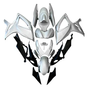 Silver Black ABS Fairings For Suzuki GSXR600 GSXR750 2006 2007 K6 Bodywork Set - Picture 1 of 13