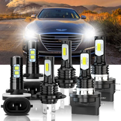 Kit phares LED H7 H11B faisceau Hi/Lo + antibrouillard 881 pour Kia Sportage 2011-2016 - Photo 1/4