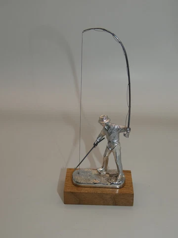 Limited Edition Novelty Sterling Silver Figure - Salmon Fisherman Cover