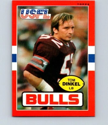 1985 TOPPS USFL FOOTBALL #50 TOM DINKEL     NRMT/MT   HB - Image 1 of 2