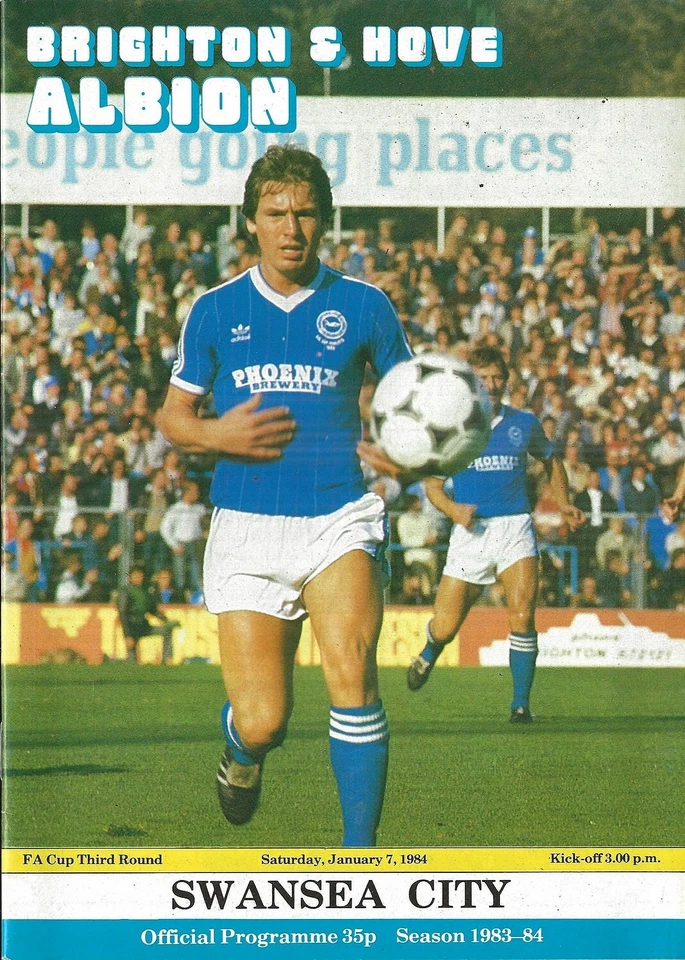 Football Programme BRIGHTON & HOVE ALBION v SWANSEA CITY Jan 1984 FAC - Image 1 of 1