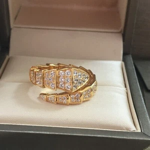 Bvlgari Serpenti Viper Ring Au750 18K Roségold Diamant Größe M - Bild 1 von 6